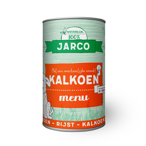 Jarco Hondenblikvoeding - Kalkoen menu 400 gram